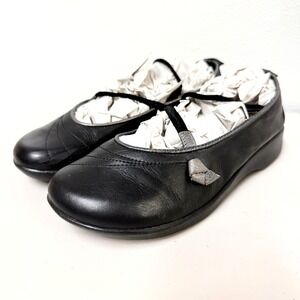 Arcopedico Vitoria Black Leather Mary Jane Shoes Womens Size 41 / 9.5-10 Scandia